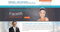 Desktop Screenshot of drgolshani.com